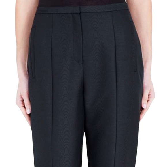 SASS & BIDE The Blackest Black Tailored Fitted Slim Skinny Wool Blend Pants, Blk - Picture 3 of 8
